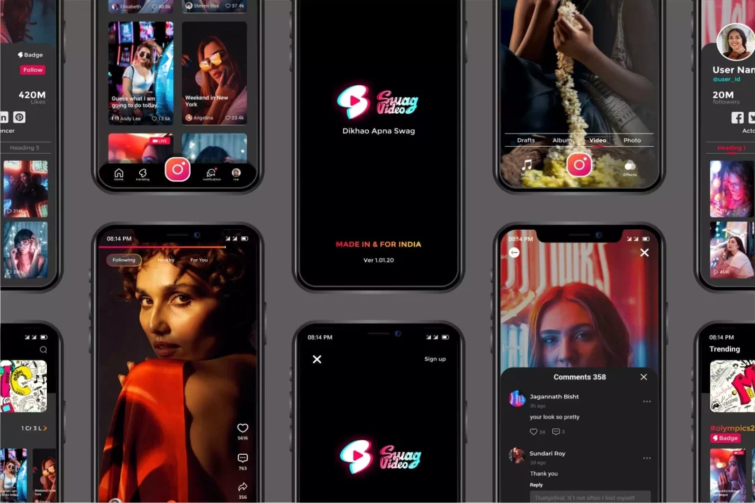 UI/UX – Swag Video App