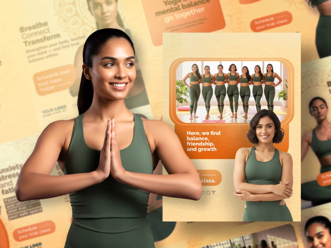 Yoga Class Social Media Design – Asanika