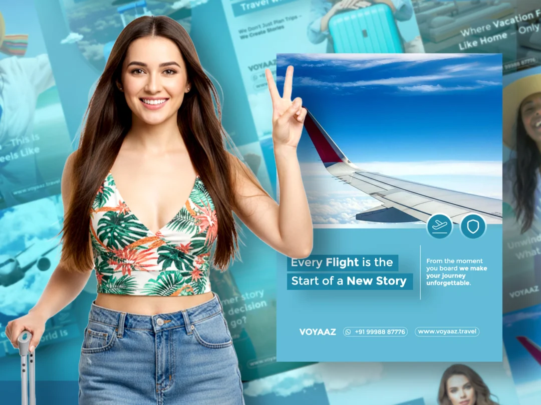 Travel Company Social Media Design – Voyaaz